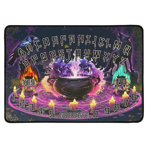 Outils de divination – Fournitures pour portable avec tapis – Tapis d' avec cartes de tarot et de règlement – Pour méditation adultes et débutants