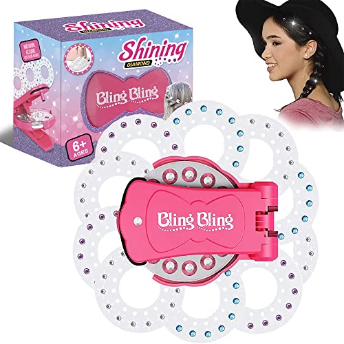 180 Hair Gems Diamond Hair Machine Hair Bedazzler Kit Glitzersteine Haare Sticker Maschine Hair Glitzersteine Gems Mädchen Glam Styling Werkzeug Set Zum Anbringen Der Strasssteine Am Haar Kleidung