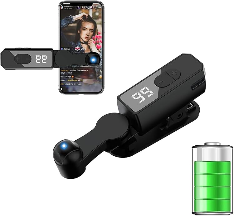 Yeahway Wireless Auto Clicker for iPhone and Android: Rechargeable TikTok Tapper with Built in Battery for Live Gaming and Rewards