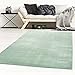 Produktbild Taracarpet Kurzflor-Designer Uni Teppich extra weich fürs Wohnzimmer, Schlafzimmer, Esszimmer oder Kinderzimmer Gala Mint grün 120x170 cm