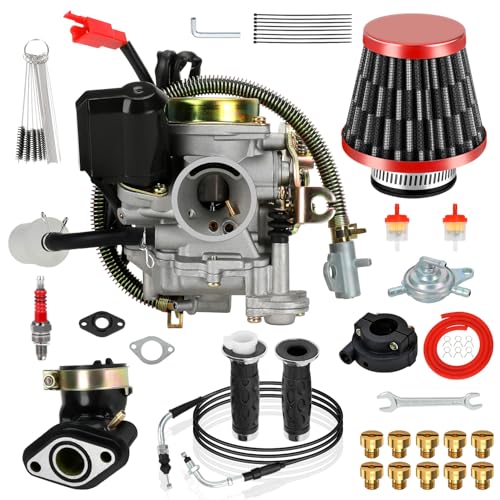 EOPOAYI GY6 50cc Carburetor Throttle Cable Grips Assembly Compatible with Taotao...