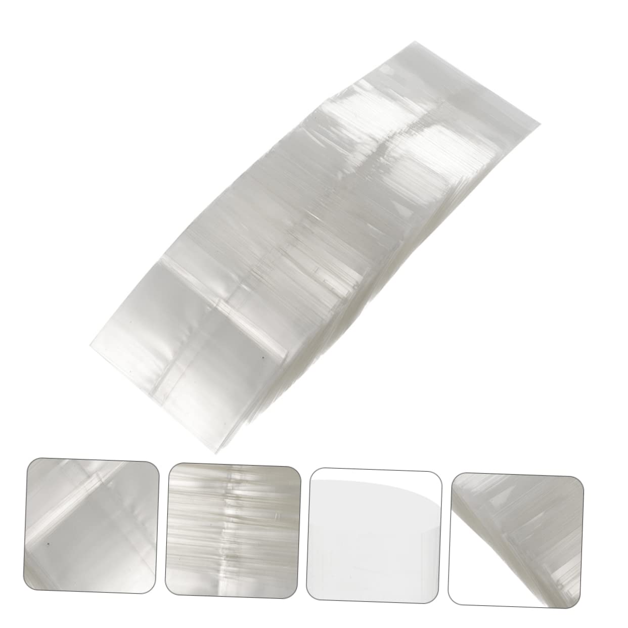 Generic 400Pcs Heat Shrink Wrap Bags for Bottles Odorless Sealer Film for Homemade Soap Packaging and Industrial Use Compatible
