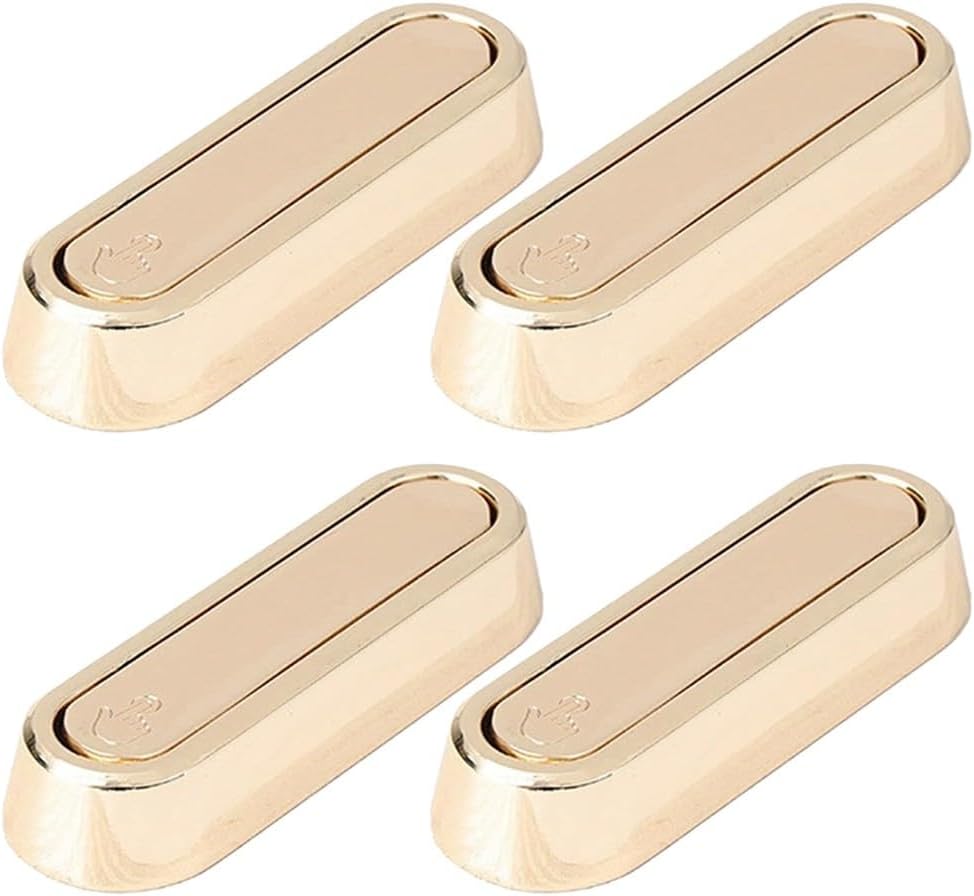 Posheliox Foldable Wall Hooks, Zinc Alloy Space Saving Hangers for Bathroom Towel and Kitchen Utensil, Robe Hooks in Black Gold Grey(gold)