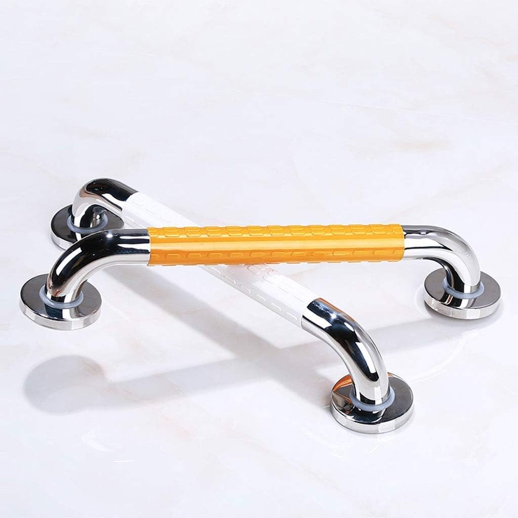 LCML Shower Safety Grab Bar 15 inch - Adjustable Tub Grab Bar - Bathtub Handle Grab Bar White Yellow - Bath Security Handle Bar - Bathroom Handicap Accessories/Yellow/48Cm : Health & Household