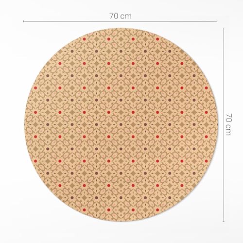 Tapis vinyle durable et élégant de style oriental pour salon et chambre
