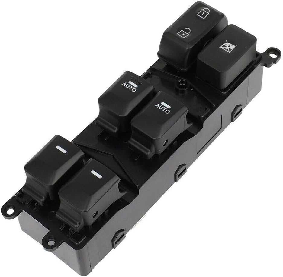 Power Window Switch Fits 93571A7200 Front Rear Left 1-Package Qty Bolt On Female Rectangular Male 18-Terminal Qty Blade 12-Voltage VP15164301S, 3-7 Days Delivery
