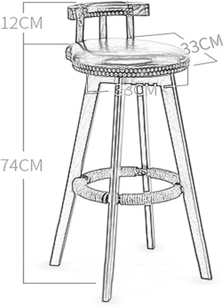Amazon｜アックスデザイン カウンターチェア アンティーク 座面高さ