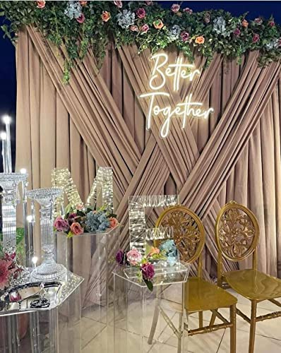 Image of Ulalaza Better Together LED Neon Sign Night Light for Wall Party Decor Bedroom Room Bar Wedding Home Birthday Art Decoration Christmas with USB Chain Light modulator 5v