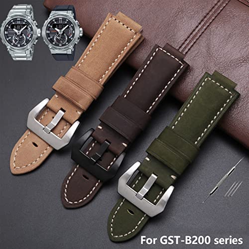 Bracelet Cuir Authentique GST-B200 et GST-B200D Premium - Finition Horlogère Boucle Acier - 2