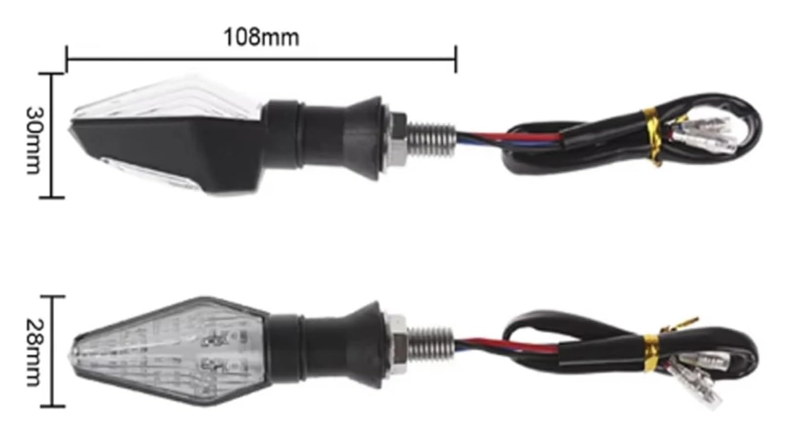 12 V 10 Mm Motocicleta Intermitente Luz De Giro Intermitentes Led Señales Motocicleta Luz Marcha Luz