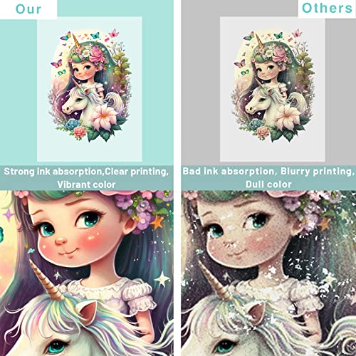 Kasyu Dtf Transfer Film, 50 Sheets 8.5"*11" Dtf Paper With Smart Printing Pad For All Sublimation&Dtf Printers,Dtf Film For Sublimation Hack,Upgraded Premium Direct To Film For All Fabrics #TOP5