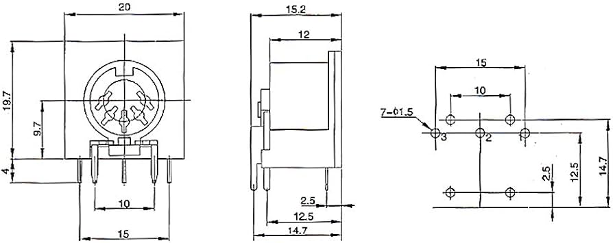 Sourcingmap® Montaggio A Pannello 8 Pin DIN Per Audio Connettore Circolare Telaio Presa - Foto 2