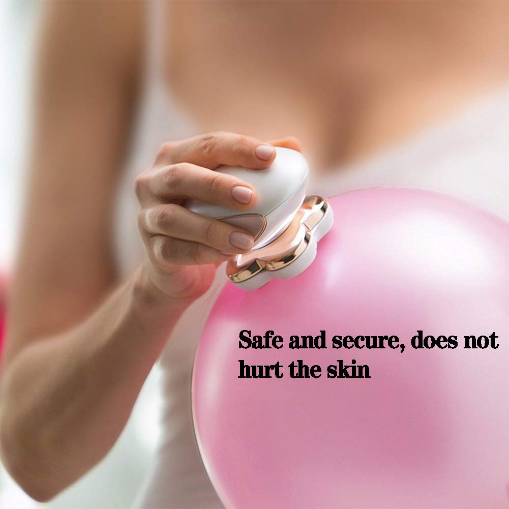 Epilatore wireless USB, bikini facciale a gamba depilata profonda, epilatore elettrico a quattro teste rosa per donna