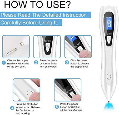 Device USB Rechargeable LCD Laser Sweep Freckle Mole Removal Pen/Tattoo Removal Machine Dark Spot Facial Skin Clean Tool - Image 6