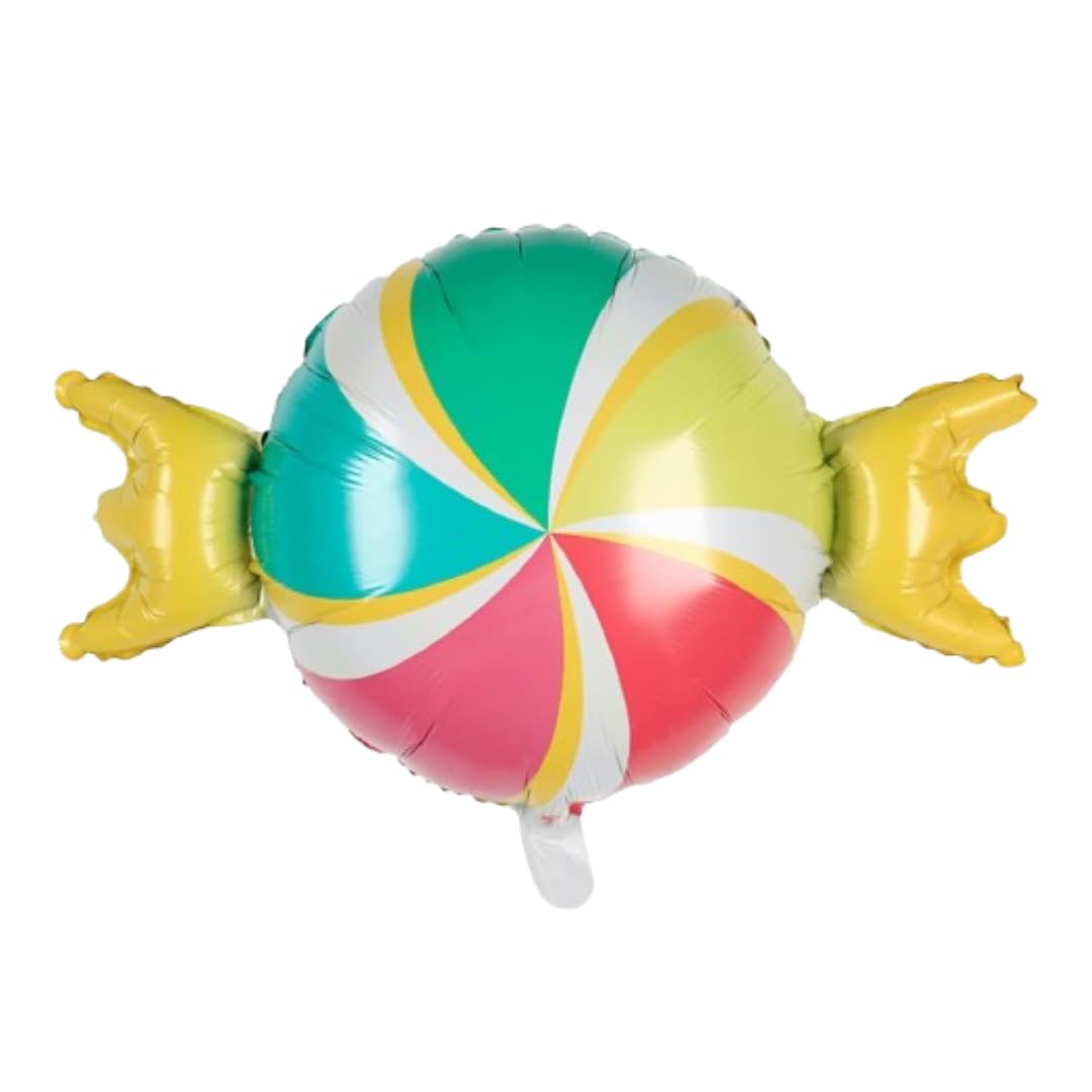 Wanna Party Toffee Shaped Supershaped Balloon for Candyland Theme Birthday Decoration, Candy Party Balloons, Toffee Balloons for Kids