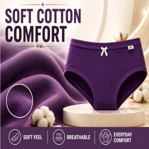 Image of XJARVIS CARIBEANCHIC Women's Hipster Panty, Combed Cotton Stretch Underwear, Full Coverage Bikini Brief, Soft Breathable Everyday Innerwear