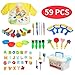 Produktbild Lumsburry 48 Stück Malerei Schwamm Farbroller Pinsel für Kinder Art und Craft Kinder Malen Early DIY Learning (mit Kittel und Palette)