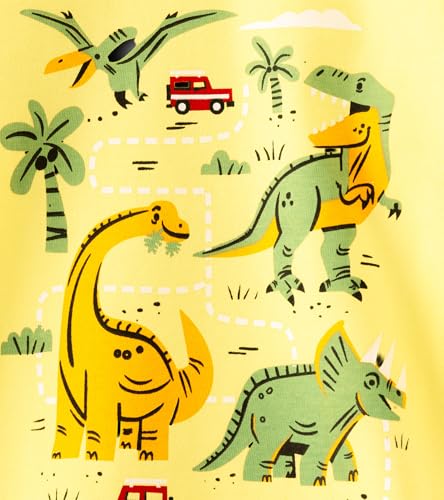 Image of YUV Infant Boys 100% Cotton Regular Fit Full Sleeve Printed T-Shirts, Pack of 5