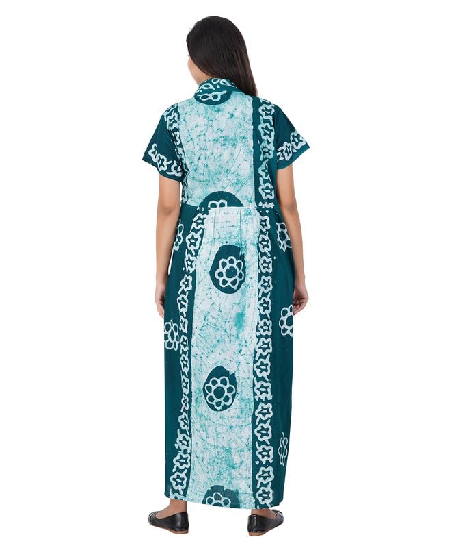 Image of MENMAII Housecoat /Bathrobe[L-4XL] - Full Open Multipurpose Night Gown -a Kind of Adaptive Clothing with Pocket for Women |Full /Calf Length Cotton