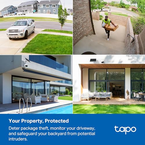 Image of Tapo TP-Link C400 KIT Outdoor Battery Camera w /Solar Panel Base, Wireless, 1080P, Free Person /Vehicle Detection, SD /Cloud Storage, Color Night Vision, No Hub Needed, Works w /Alexa