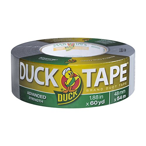 Image of Duck Brand 394471 Advanced Strength Duct Tape, 1.88 Inches by 60 Yards, Single Roll, Silver