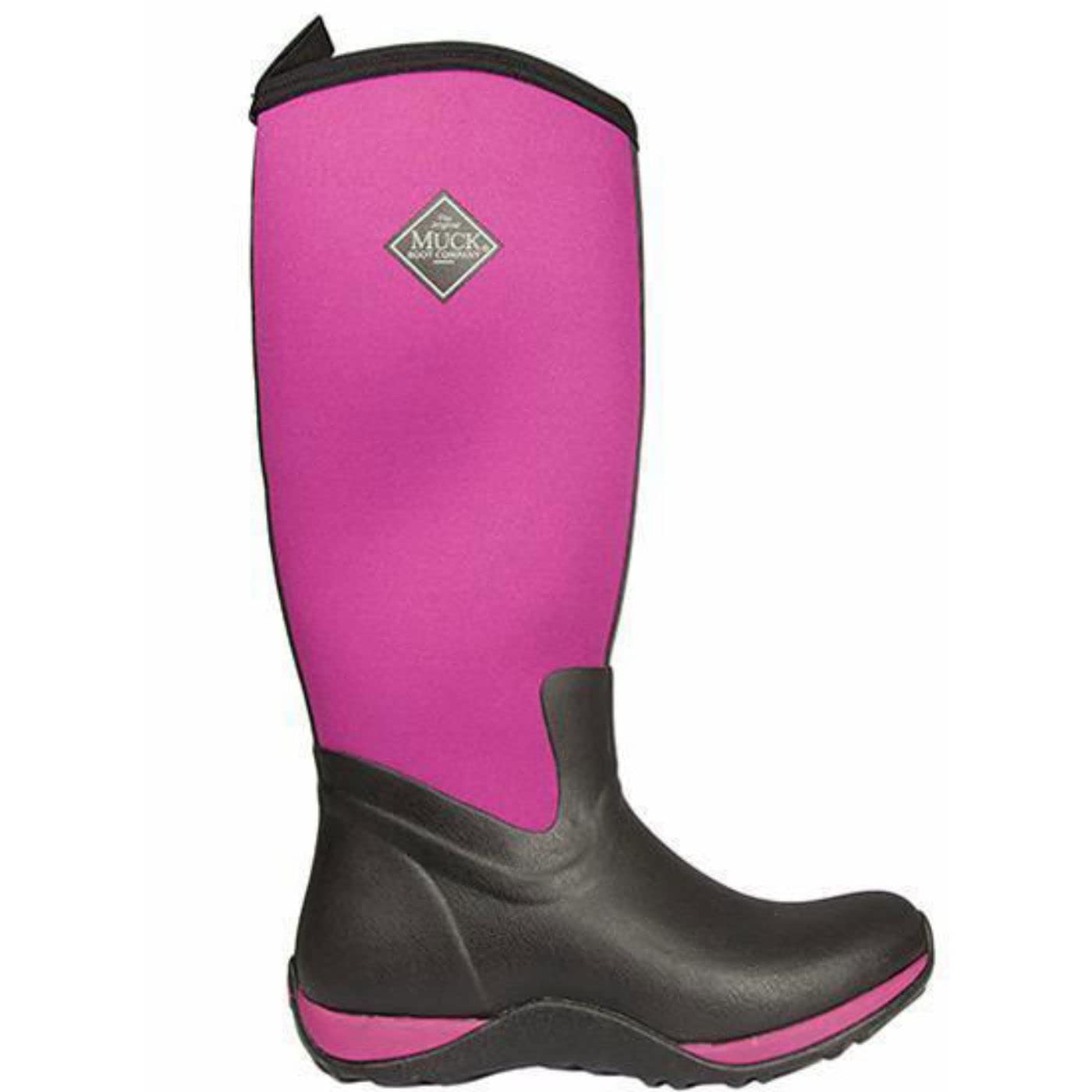 Muck Boots Women's Arctic Adventure Fleece Lined Waterproof Pull on Boot, Maroon, 7