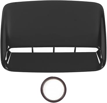 Car Hood Vent Universal Hood Air Vents for Car Hood Scoop Bonnet Vent Hood Air Intake Trim Cover Glossy Black