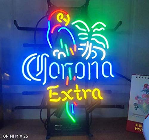 GenericDEFGHIJ XPGOODUSA- Parrot Extra Neon Sign-17”×13” for Home Bedroom Garage Decor Wall Light, Striking Neon Sign for Bar Pub Hotel Man Cave Recreationa