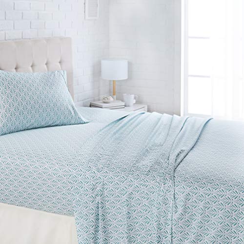 AmazonBasics Lightweight Super Soft Easy Care Microfiber Bed Sheet Set with 16" Deep