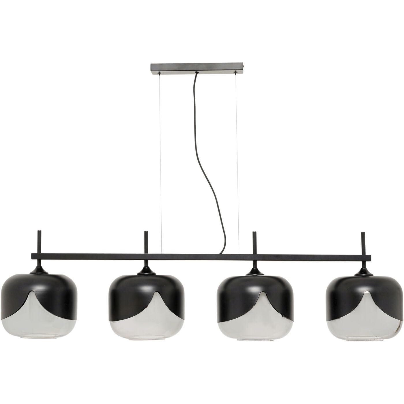 Kare Design Pendant Light Smoke Goblet Quattro, Black, 143x129x25 cm, Pendant lamp, Ceiling Light, Home Lighting, no Bulb Included, Living Room