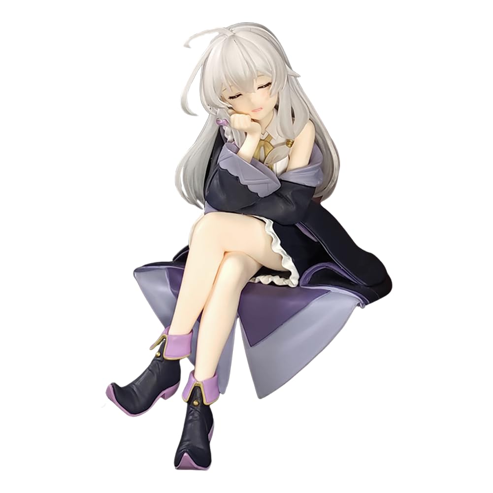 Elaina figurka statuetki anime dziewczyna siedząca model Elaina figurka PCW statuetka sypialnia artykuły kolekcjonerskie dekoracja prezenty dla fanów 15 cm