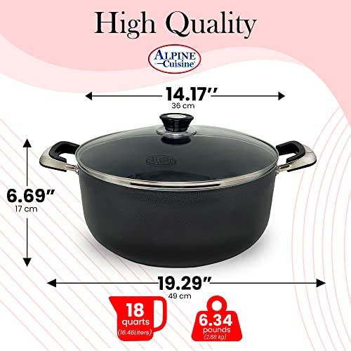 Alpine-Cuisine-18-Quart-Non-stick-Stock-Pot-with-Tempered-Glass-Lid-and-Carrying-Handles-Multi-Purpose-Cookware-Aluminum-Dutch-Oven-for-Braising-Boiling-Stewing