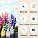 ZZWUAPT Grey Acrylic Paint Pens,Colored Paint Pen Markers,Brush Tip Paint Pens for Rock Painting Wood Glass Ceramic Canvas Stone DIY Crafts Making Art Supplies