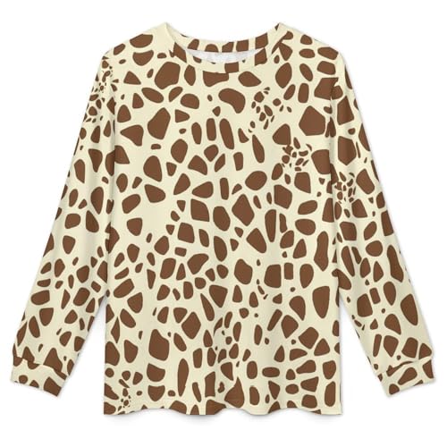 Giraffe Print Pajama Set Long Sleeve Lounge Sets Sleepwear 2 Pjs Nightwear for Men Women4