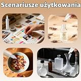 8 sztuk butelek z płynem 30 ml, butelki z kroplomierzem, puste butelki z tworzywa sztucznego, butelki dozujące, butelki plastikowe, z pokrywką, nadają się do oleju, farby, kleju i innych płynów