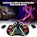 Electric Drum Set Portable Drum Pad Kit 9 Pads Built-in Speaker LED Display Screen Monitoring with Colored Lights 2 Drum Stick 2 Foot Pedals USB or Battery Powered Holiday Birthday Gift Musical