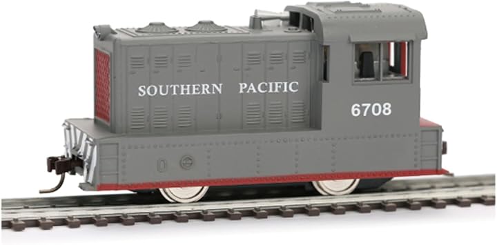 HO Scale Porter Hustler Diesel Locomotive, Southern Pacific 6708, Bi-Directional Lighting, Knuckle Coupler, 187 Scale, Ages 14+