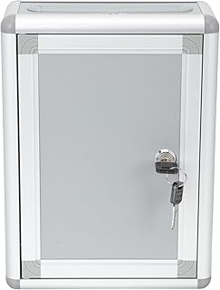 Operitacx Metal Drop Box Wall Mount Mailbox with Lock Aluminum Alloy Suggestion Box Collection Box Post Box Business Parcel Box Letter Box for Indoor Outdoor Garden Home