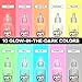 Tulip Puff Paint Glow in the Dark Colors 10-pack, Multi-Surface, Premium Quality, Nontoxic & Waterproof Craft Paint, Permanent on Fabric, 10-pack