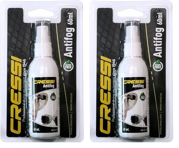 Cressi Sub S.p.A. Spray antibuée Blanc 60 ml (L'emballage peut varier) (Lot de 2)