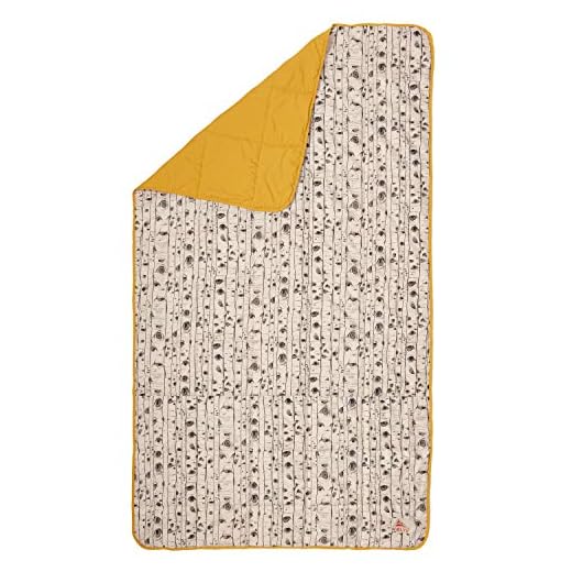 Kelty Bestie Blanket, Outdoor Blanket, Packable Stuff Sack Included - Indoor/Outdoor Insulated Camping Blanket (Sunflower/Aspen Eyes)
