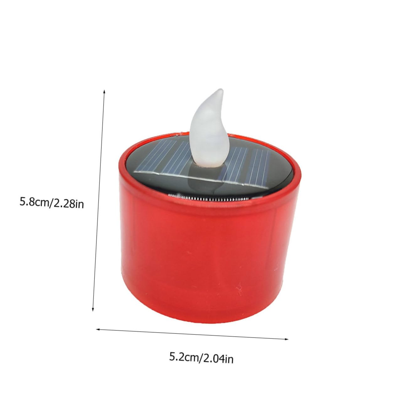 Mikikit 6pezzi Candela Solare LED Gialla Tremolante senza Fiamma Lumino Energia Solare Candela LED Energia per Decorazione Interna ed Esterna