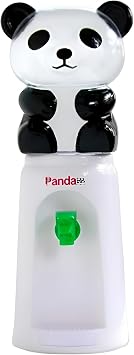 Panda Water Dispenser, 2.5 Liters Mini Desktop Water Dispenser Small Cooler Dispenser for Kids Room Office Desk - White
