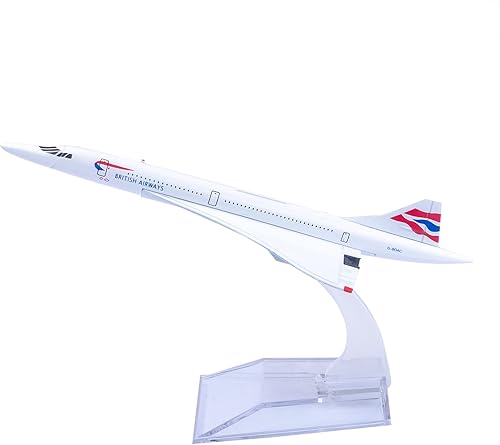 Miniatura 5 de Modelo de avión British Airways G-BOAC Concorde Modelo Avión Avión Metal Aviones de aleación fundida a presión para regalo y colección (British