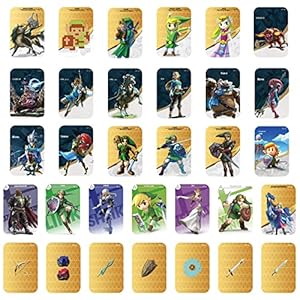 32pcs NFC Mini Cards Compatible with The Legend of Zld Breath of The Wild Botw Amiibo Cards for Switch/Switch Lite
