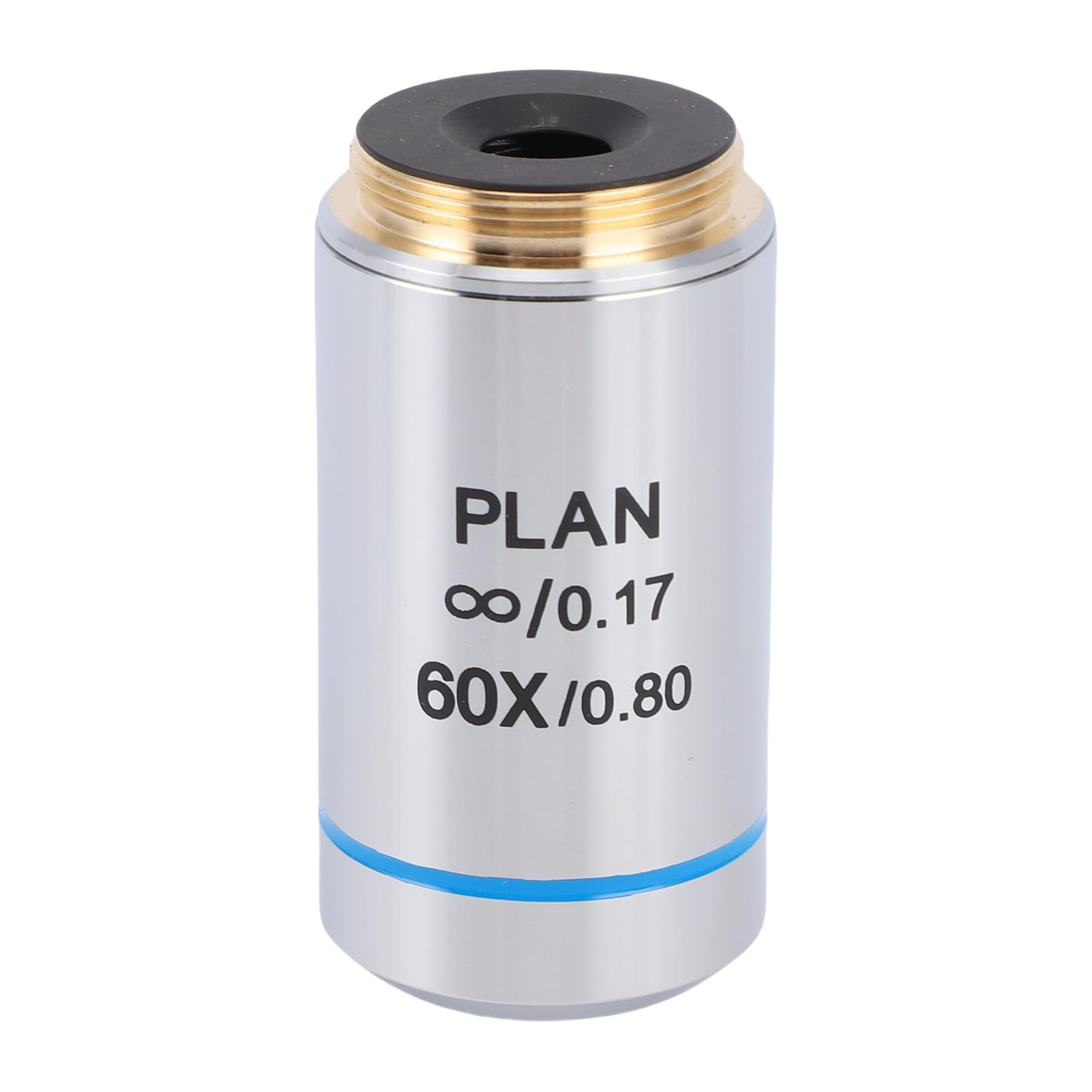 Acouto 60X Microscope Objective Lens, Achromatic Infinity Objective with Multilayer Coating for Biological Microscopes, 20.2mm Thread Diameter
