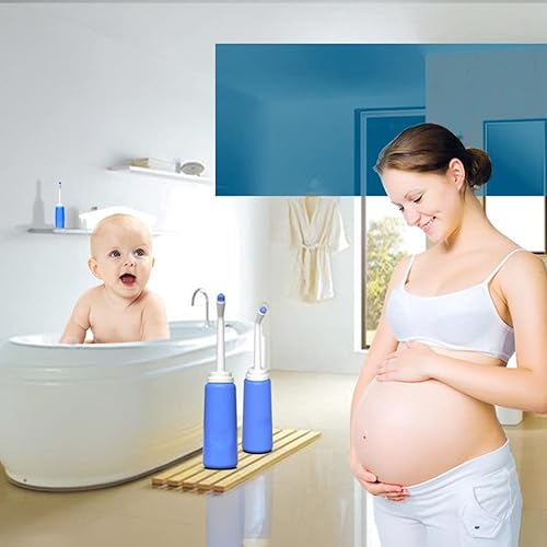 Miniatura 8 de Bidé portátil de 2 piezas, botella de 17 onzas, 17 onzas, botella de inodoro portátil para ducha, bidé de viaje, para mujeres adultas, cuidado