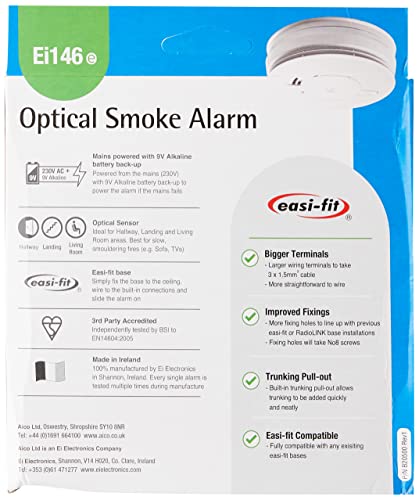 Alarmas de humo Aico EI146 RC pack de 2 con batería y cable 3