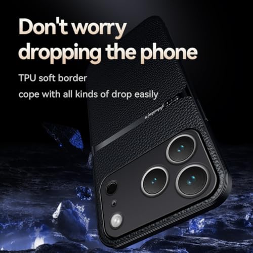 Étui iPhone 17 cuir mat bleu pour le style au quotidien - 2