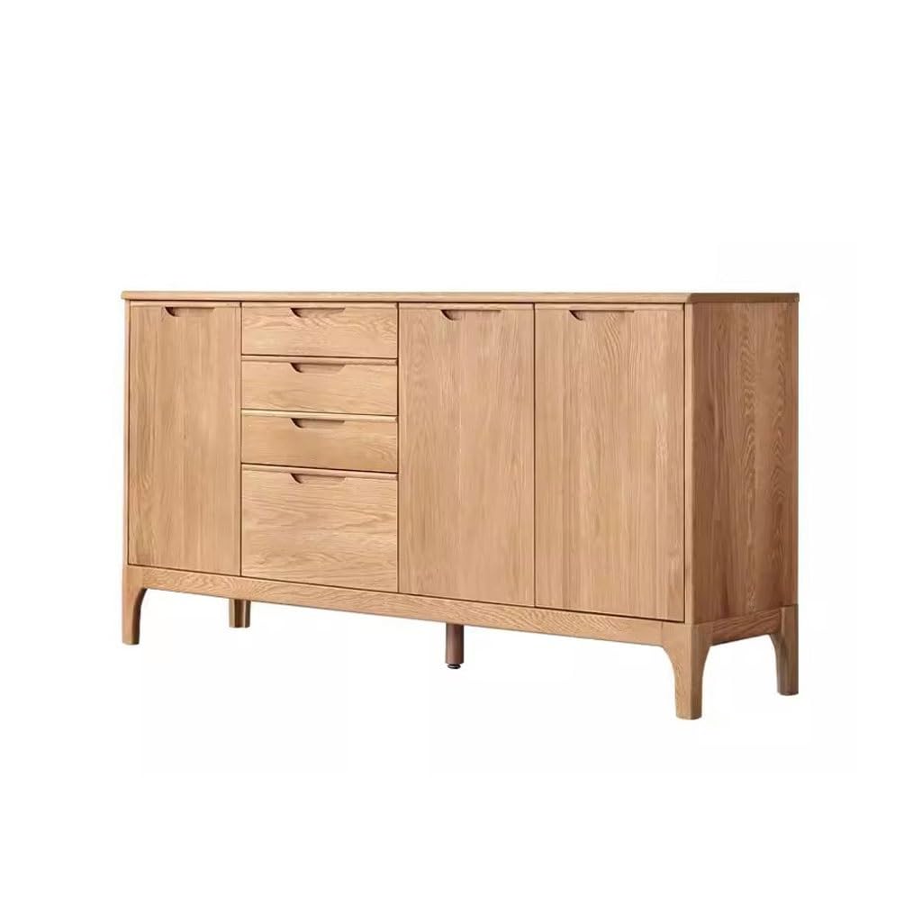 eexbz Side Board All Solid Wood Sideboard Multifunctional Storage Cupboard Home Kitchen Sideboard Oak Dining Room Buffet Cabinet Sideboard Storage Cabinet